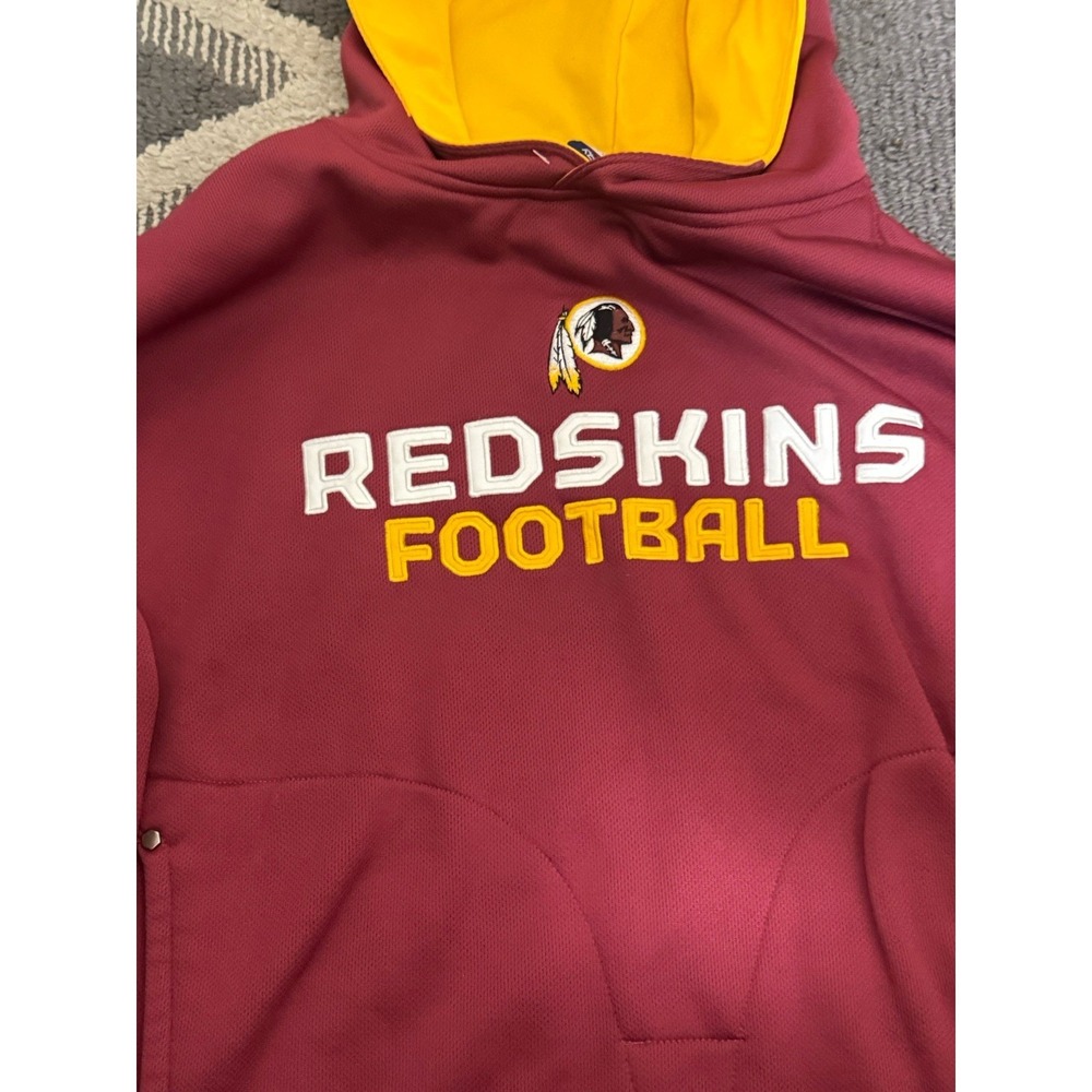 VTG Washington Redskins Red Mens M NFL Pullover Sweatshirt Hoodie NFC East Y2K - Picture 3 of 8